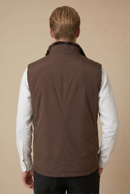 Ziamore Fur Bodywarmer Chocolate