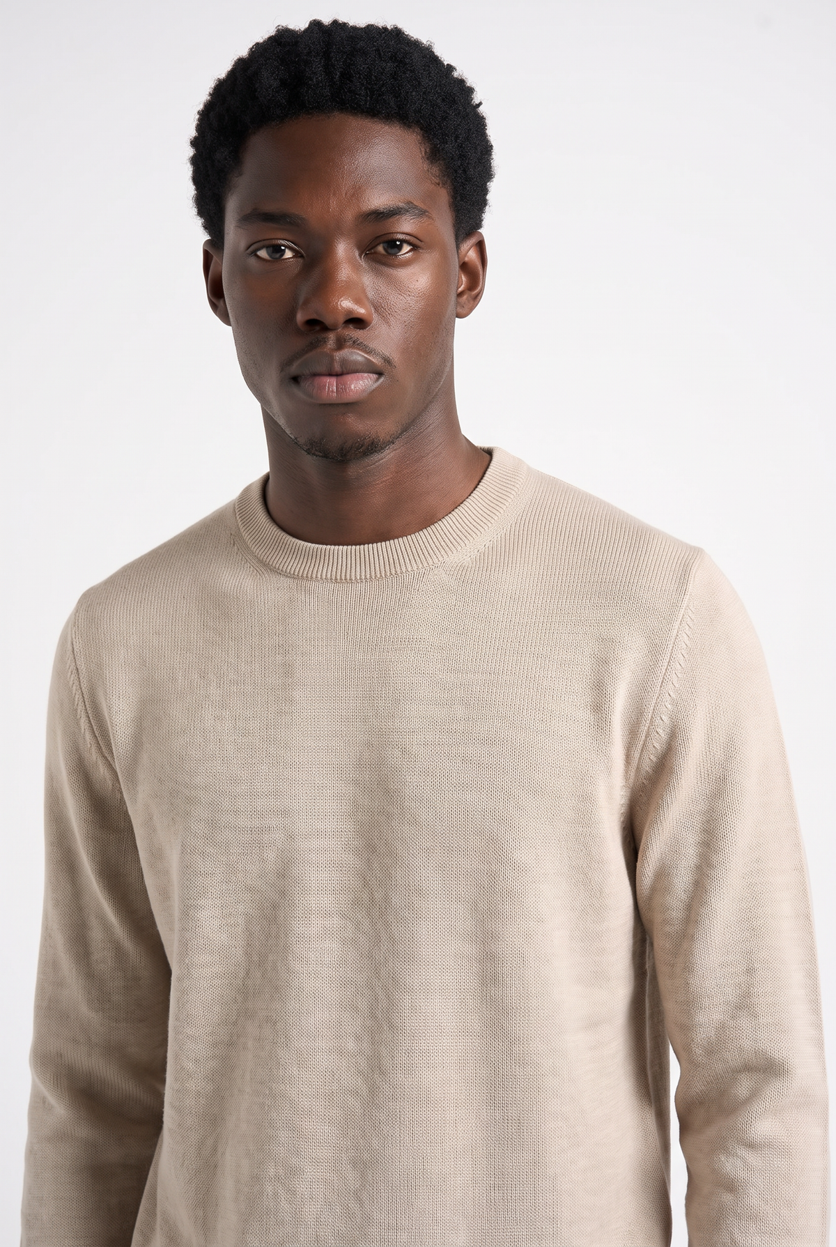 Knitted jumper Sand
