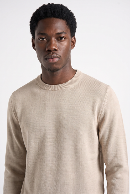 Knitted jumper Sand