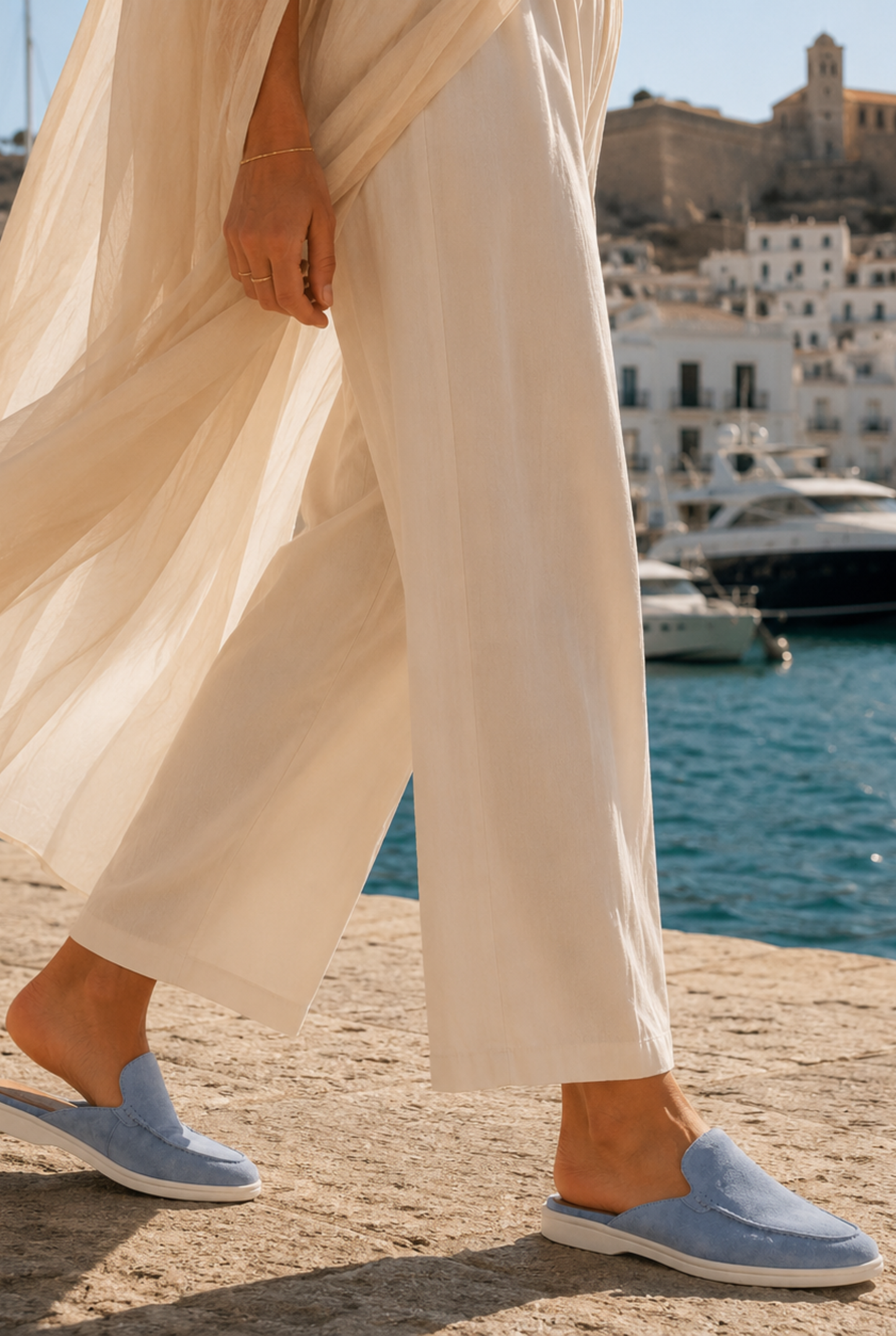 Connor Yatch Mule Woman - light blue