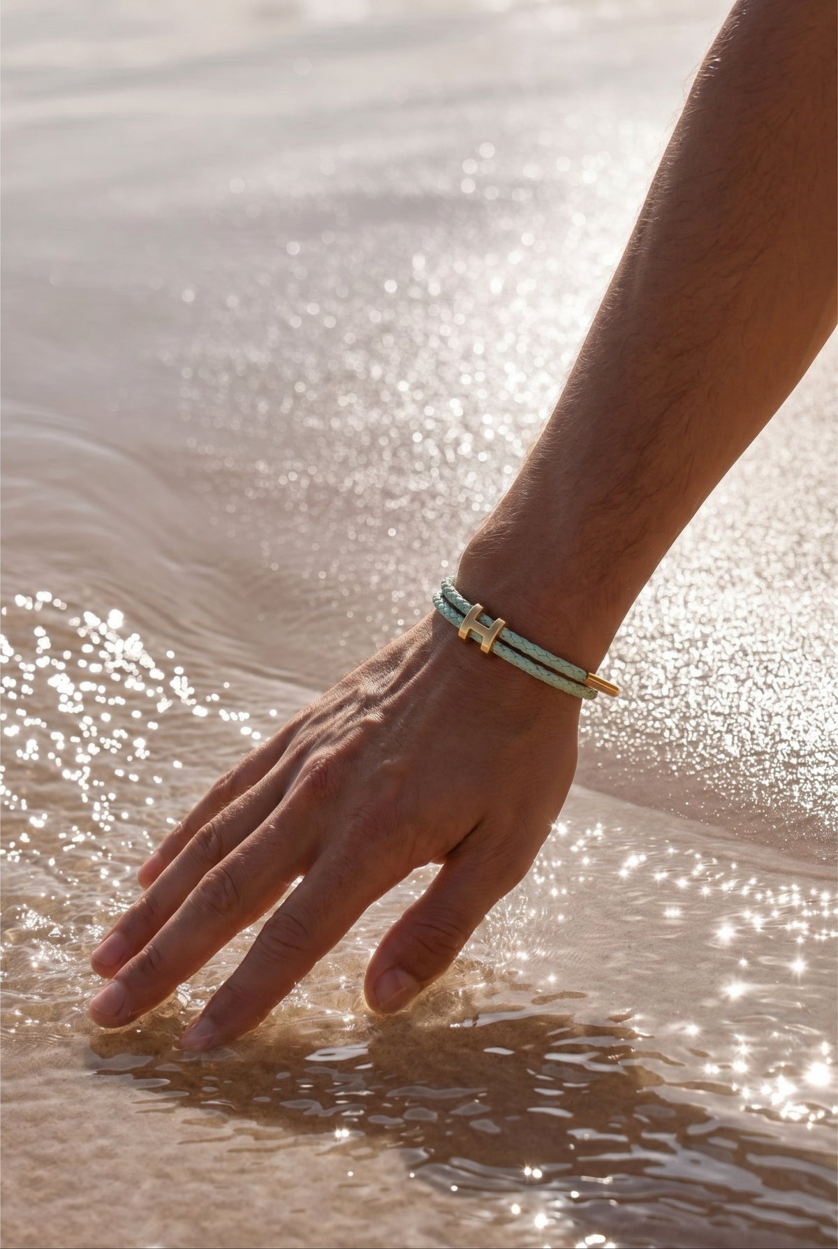Ziamore Gold Bracelet Mint/Gold