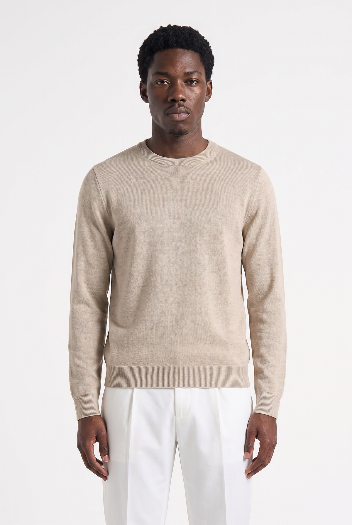 Knitted jumper Sand