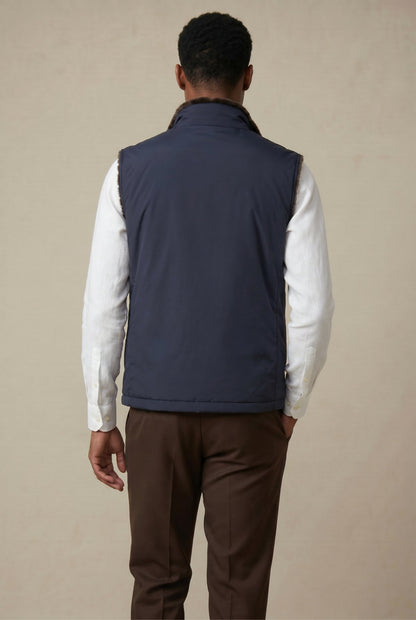 Ziamore Fur Bodywarmer Navy