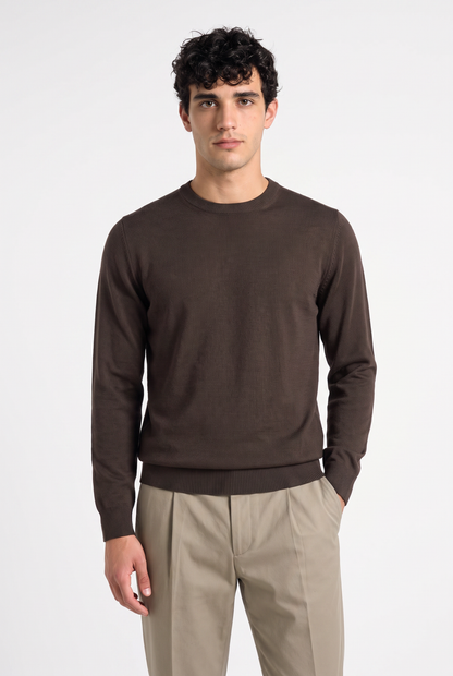 Knitted jumper Brown