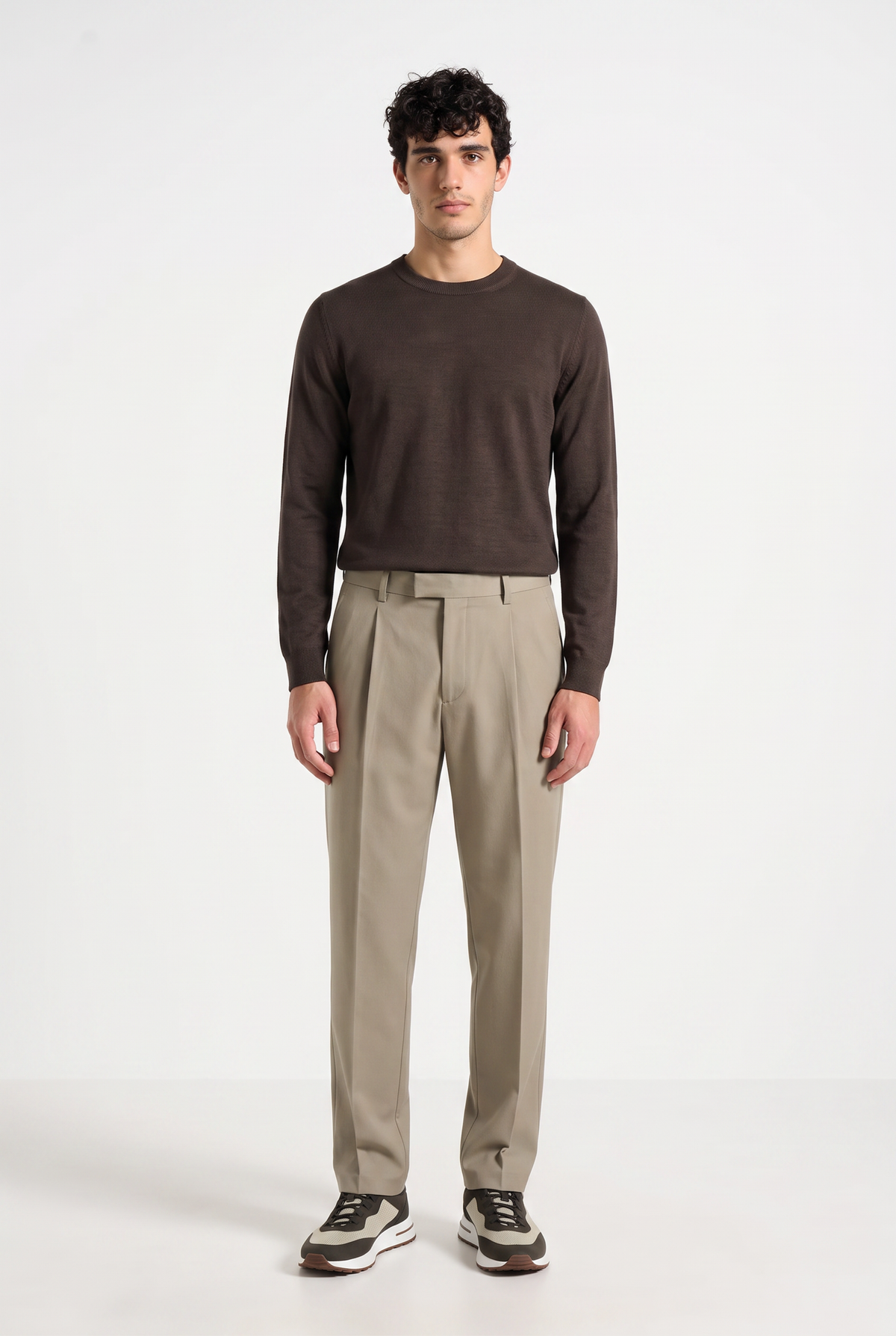 Knitted jumper Brown
