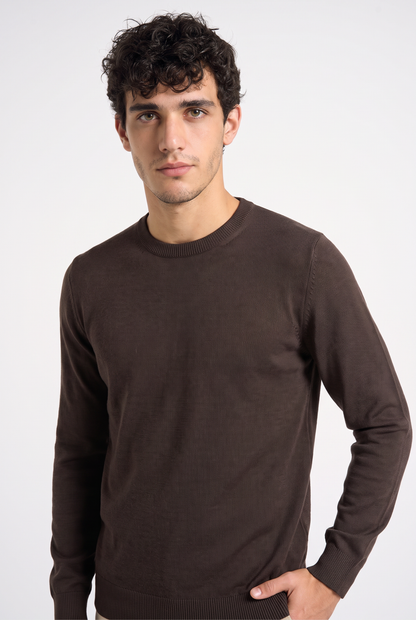 Knitted jumper Brown