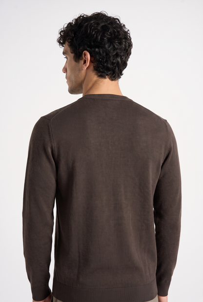 Knitted jumper Brown