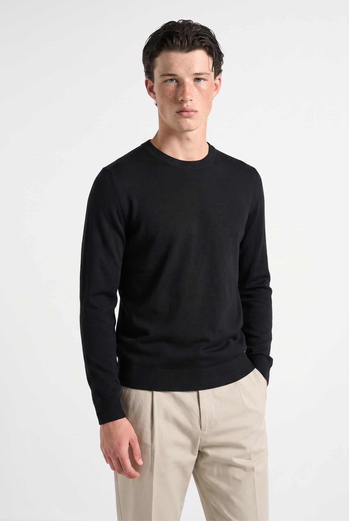 Knitted jumper Black
