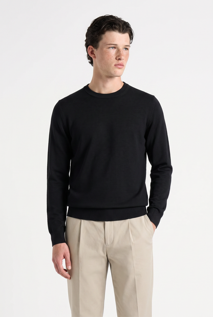 Knitted jumper Black