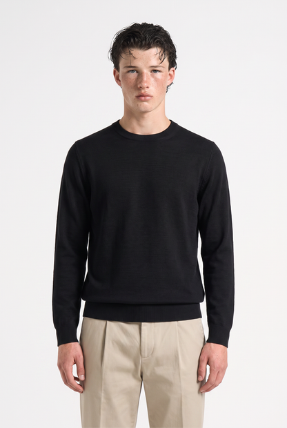 Knitted jumper Black