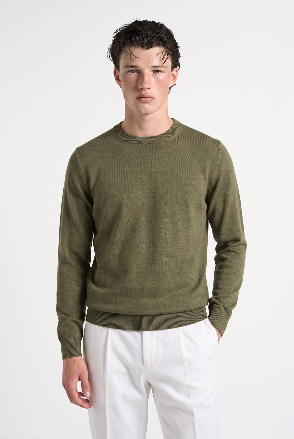 Knitted jumper Olive