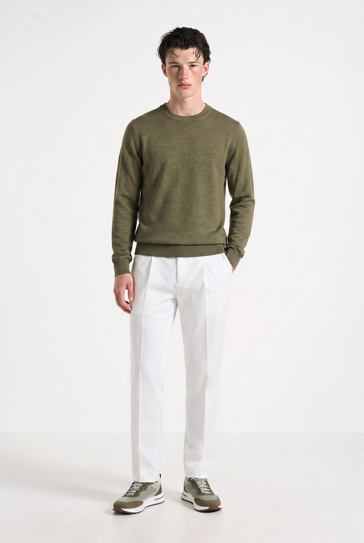 Knitted jumper Olive