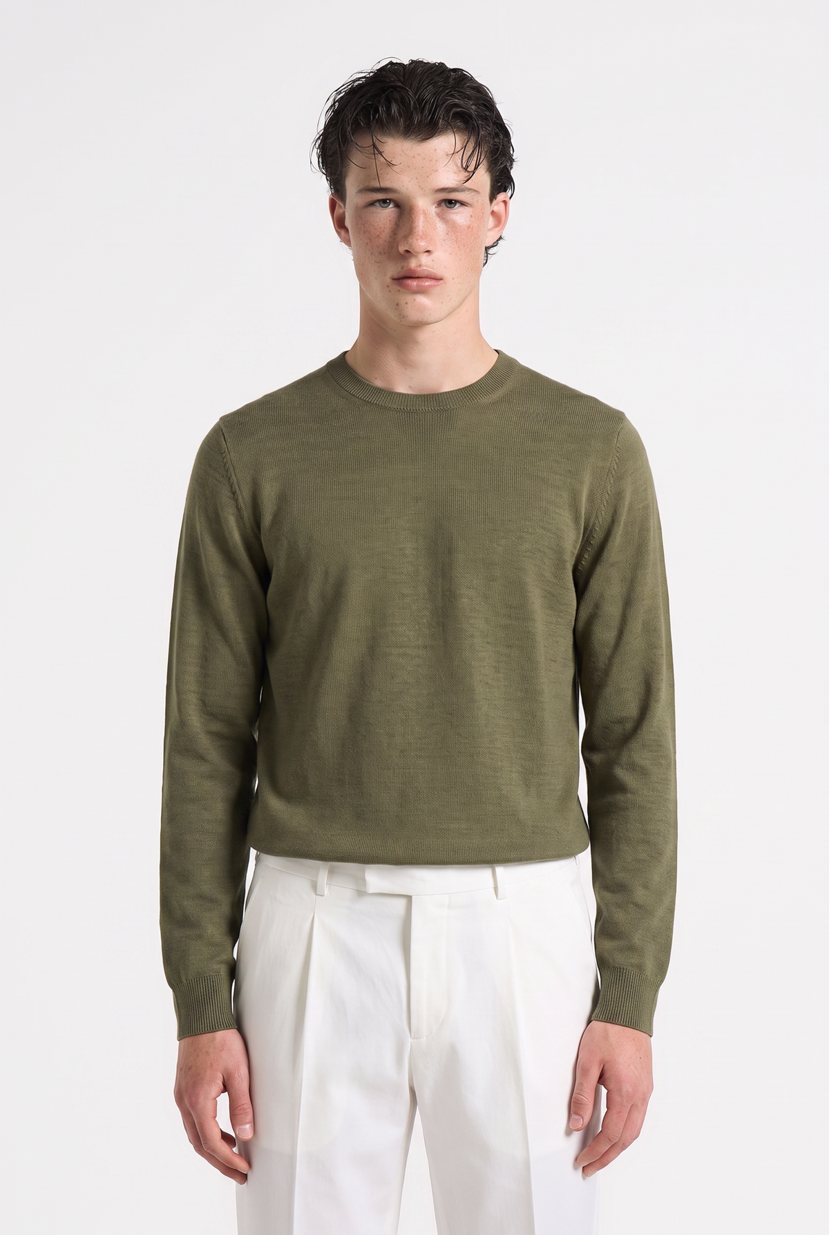 Knitted jumper Olive