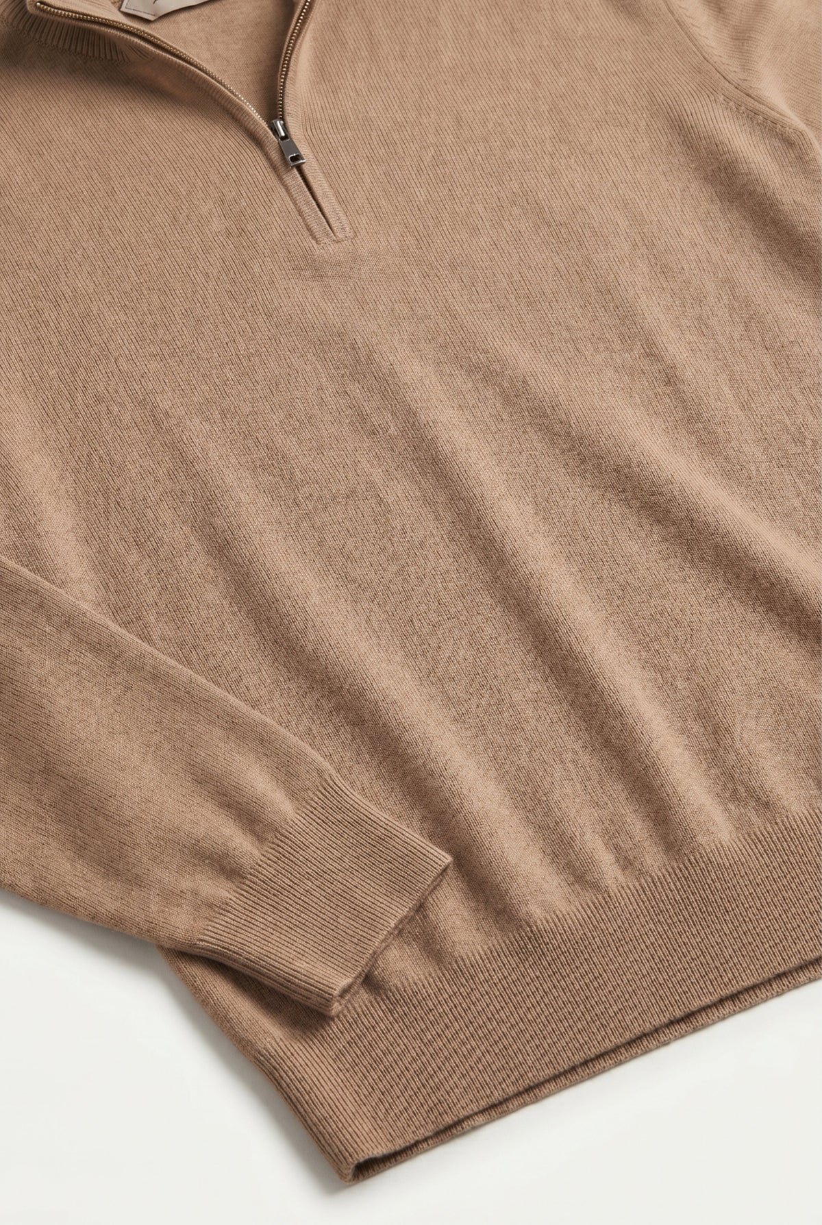 Quarter Zip Camel