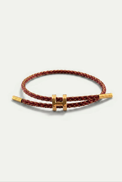 Ziamore Gold Bracelet Burgundy/Gold