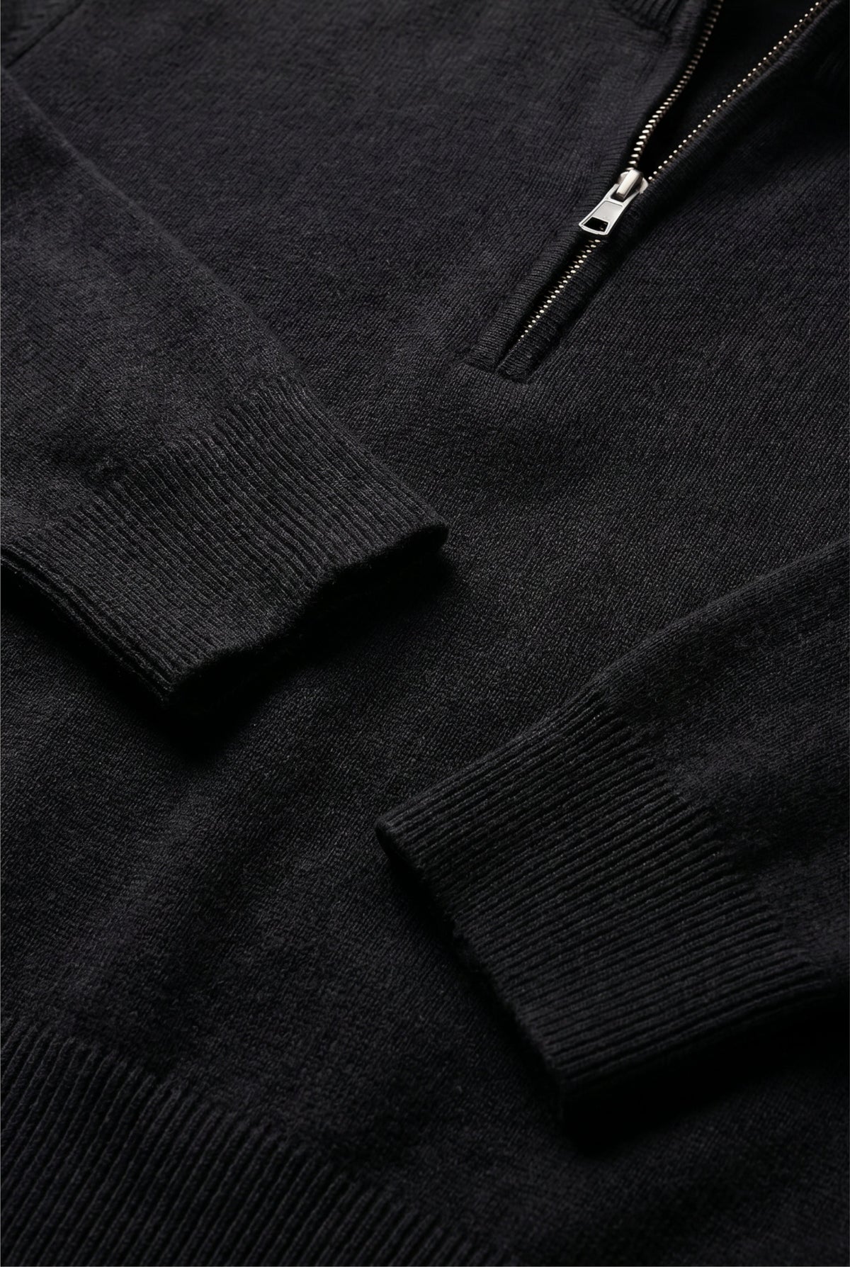 Quarter Zip Black