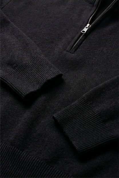 Quarter Zip Black