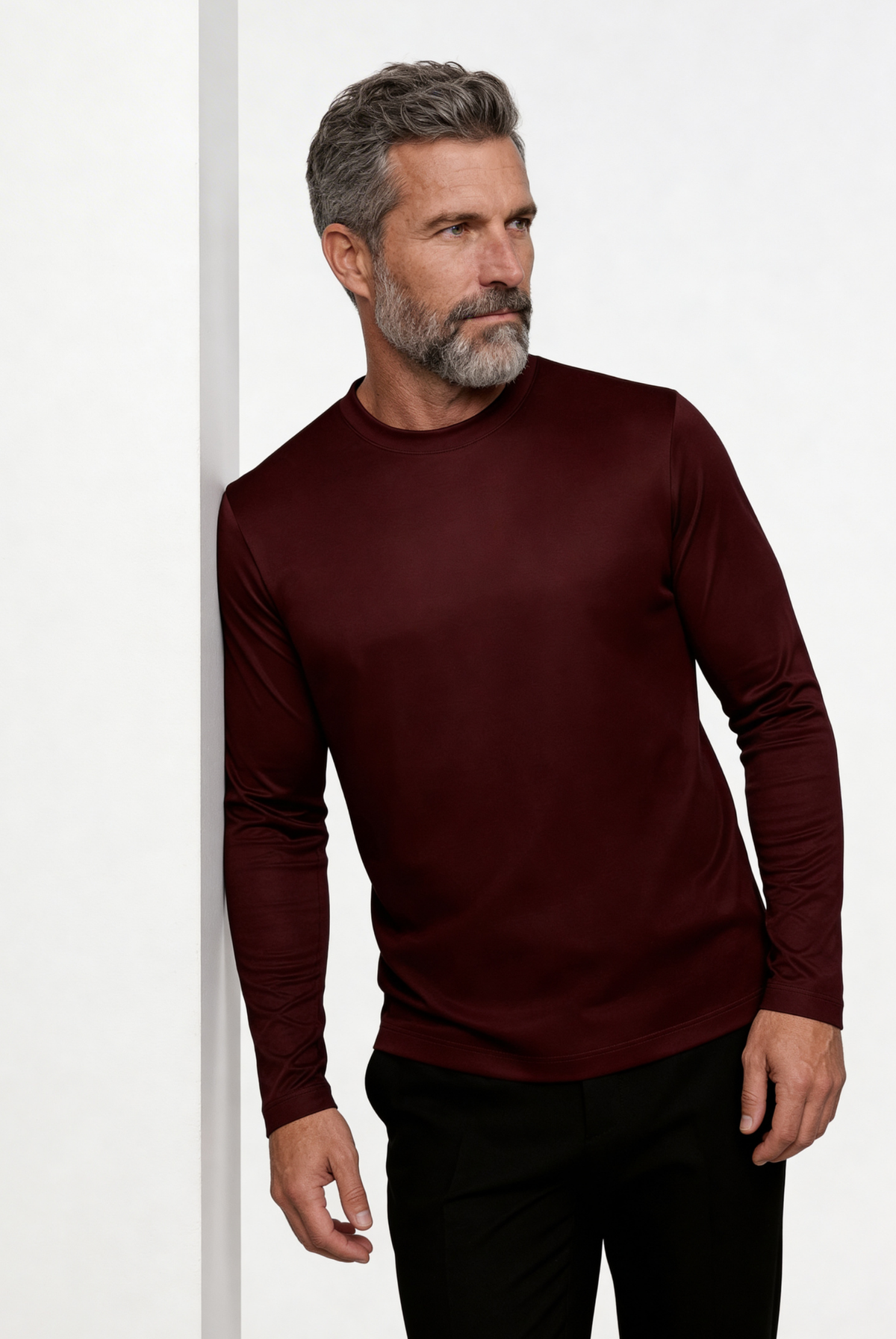 Burgundy Long Sleeve
