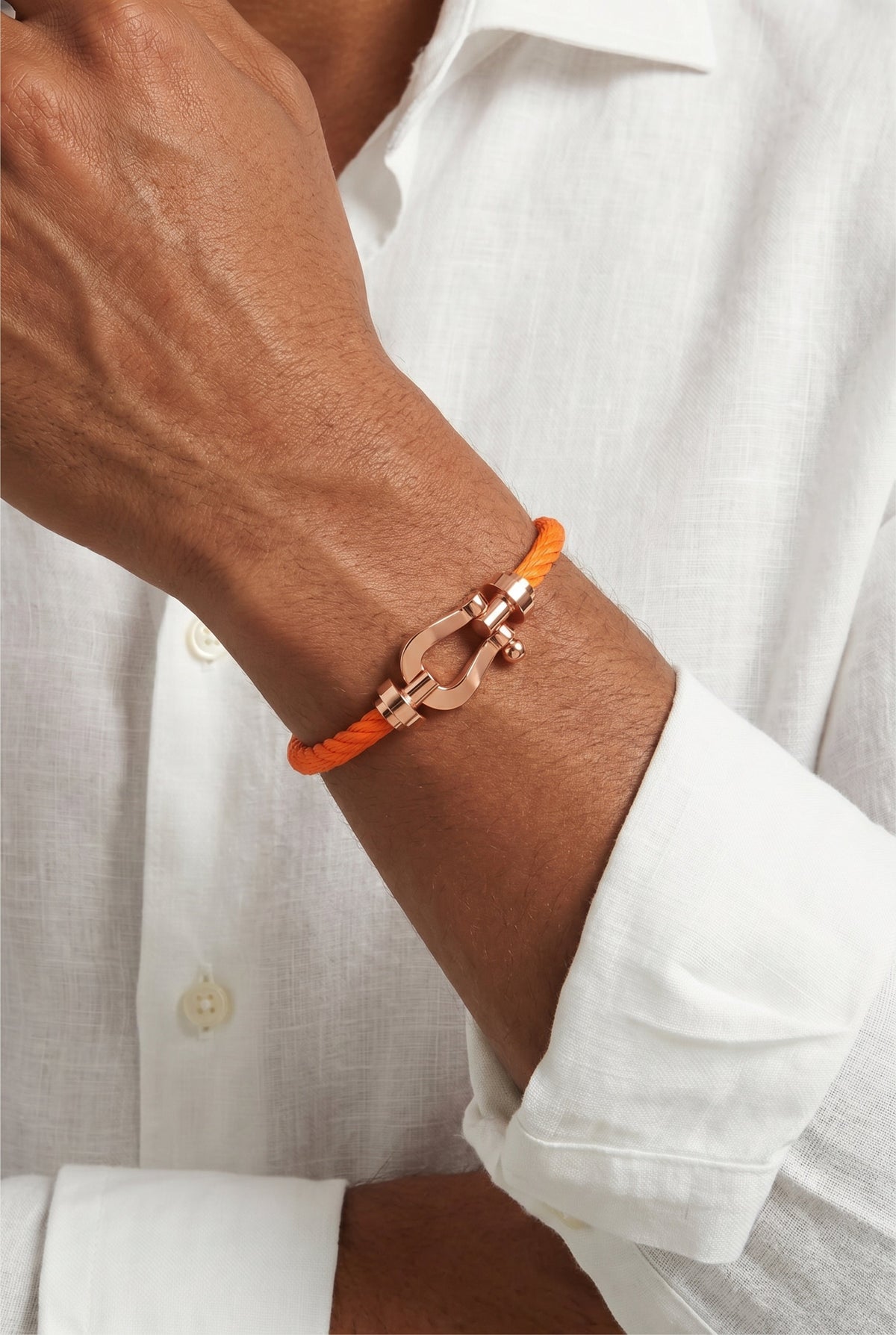 Ziamore Yacht Bracelet Orange/Rose Gold