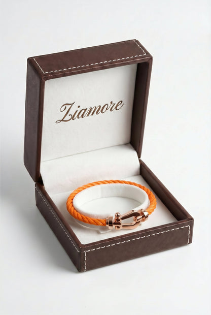 Ziamore Yacht Bracelet Orange/Rose Gold