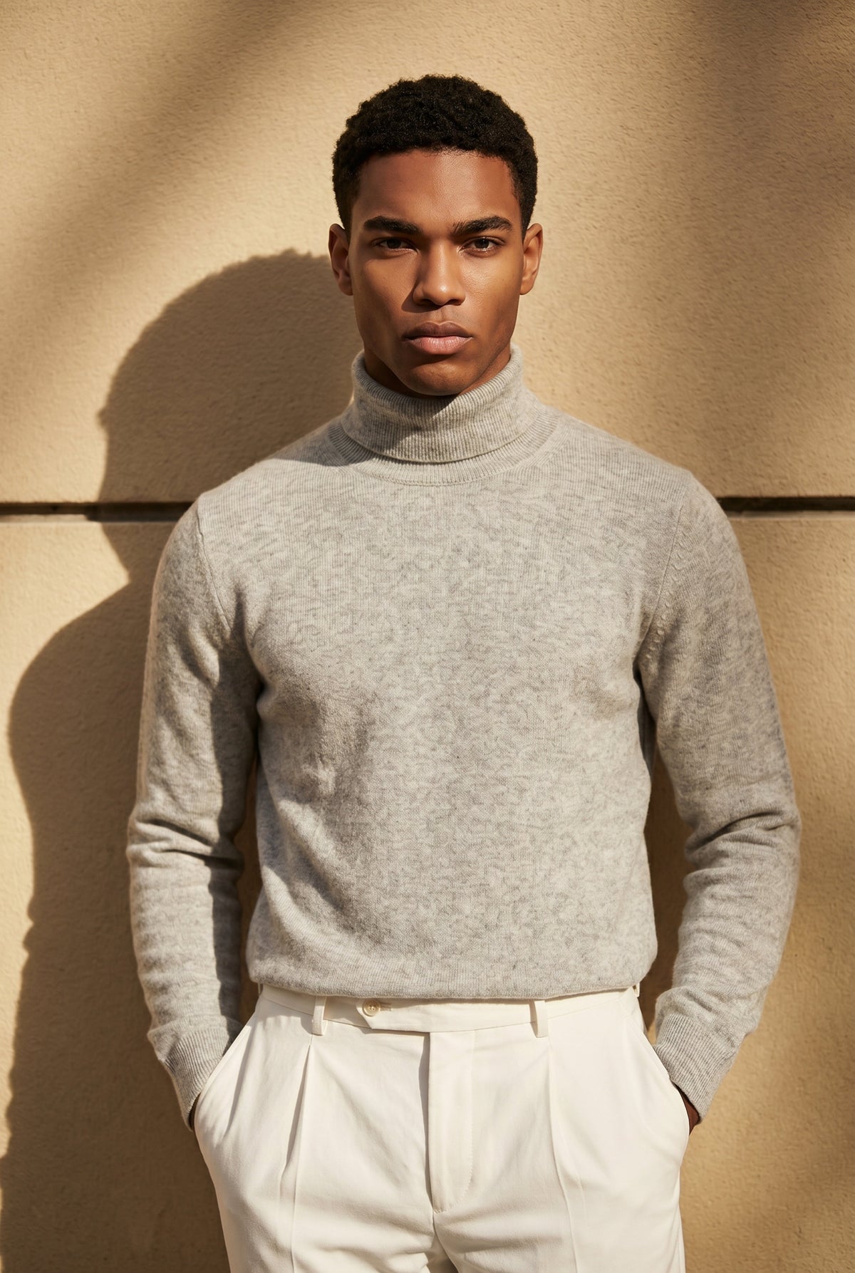 Rollneck Grey Marl