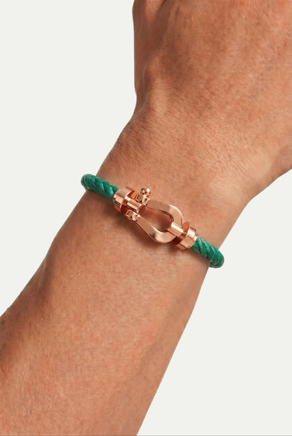 Ziamore Yacht Bracelet Green/Rose Gold