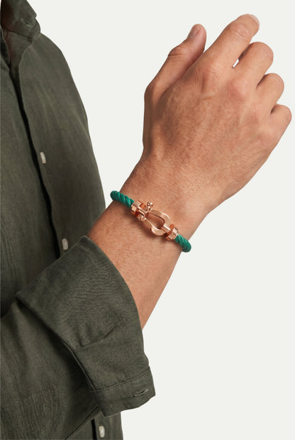 Ziamore Yacht Bracelet Green/Rose Gold