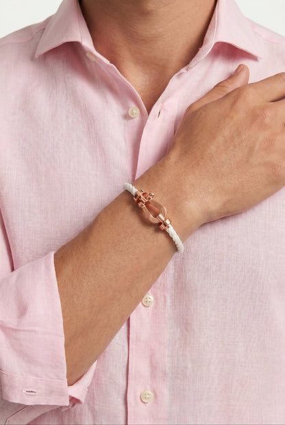 Ziamore Yacht Bracelet White/Rose Gold