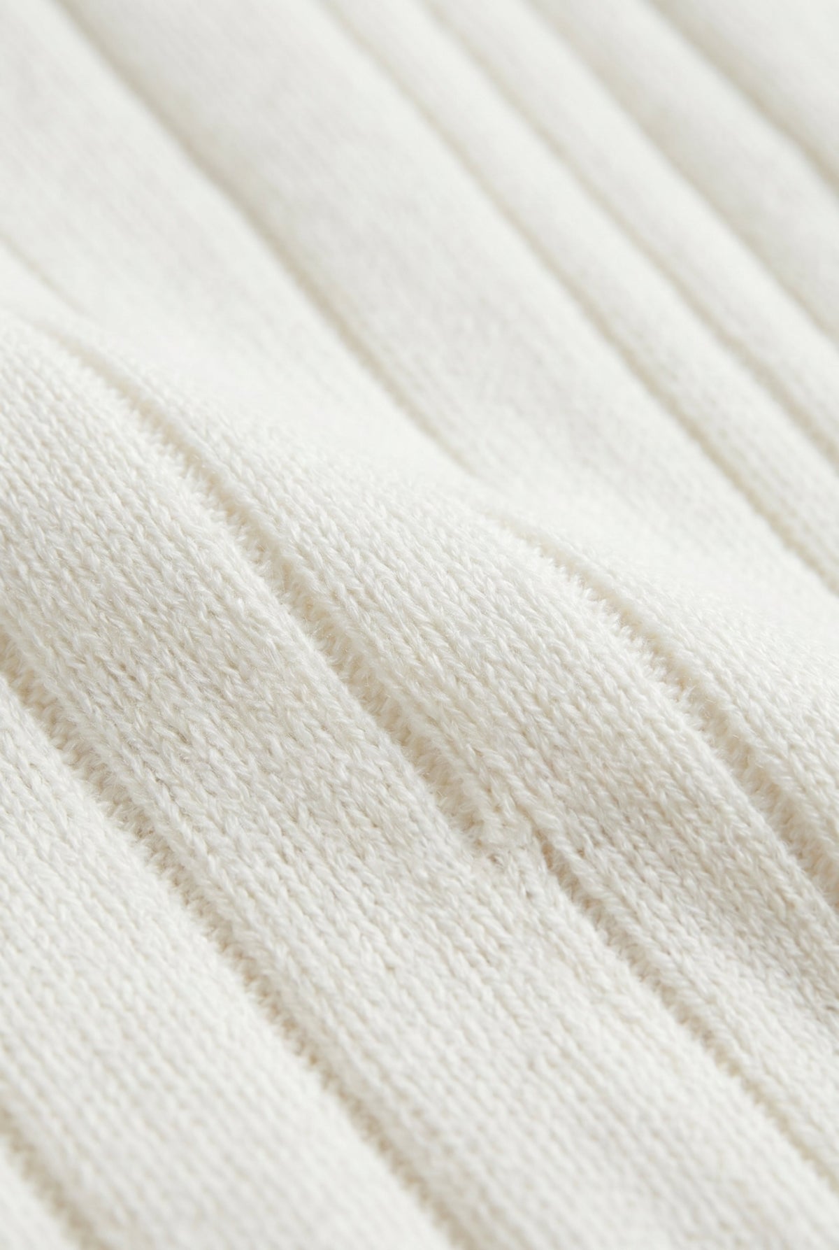Extrafine Long Sleeve Polo White