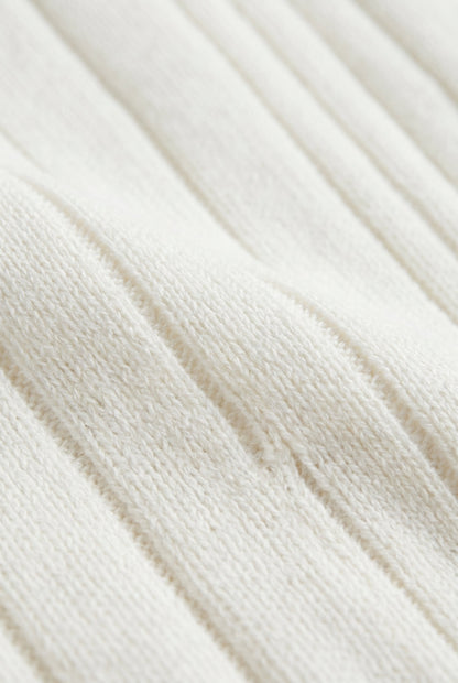 Extrafine Long Sleeve Polo White
