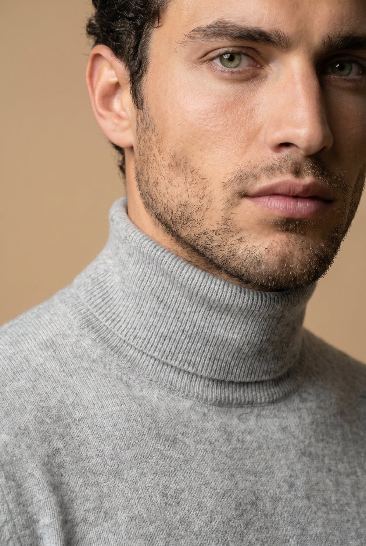 Rollneck Grey Marl
