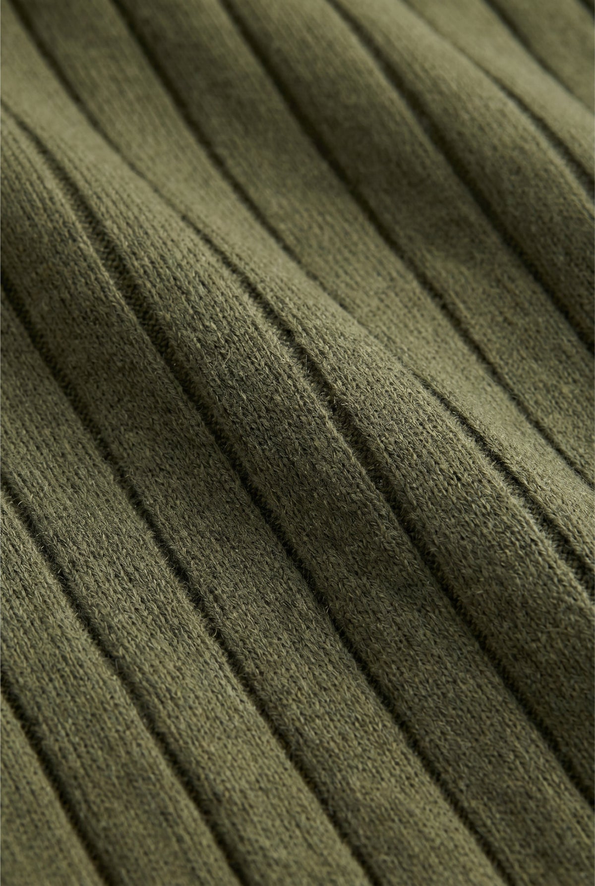 Extrafine Long Sleeve Polo Olive