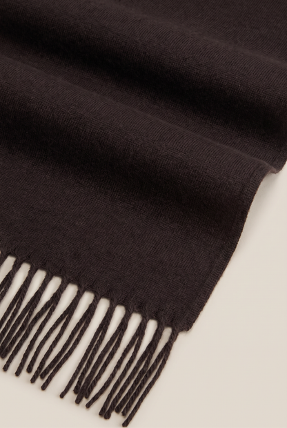 Cortina Cashmere Scarf Espresso