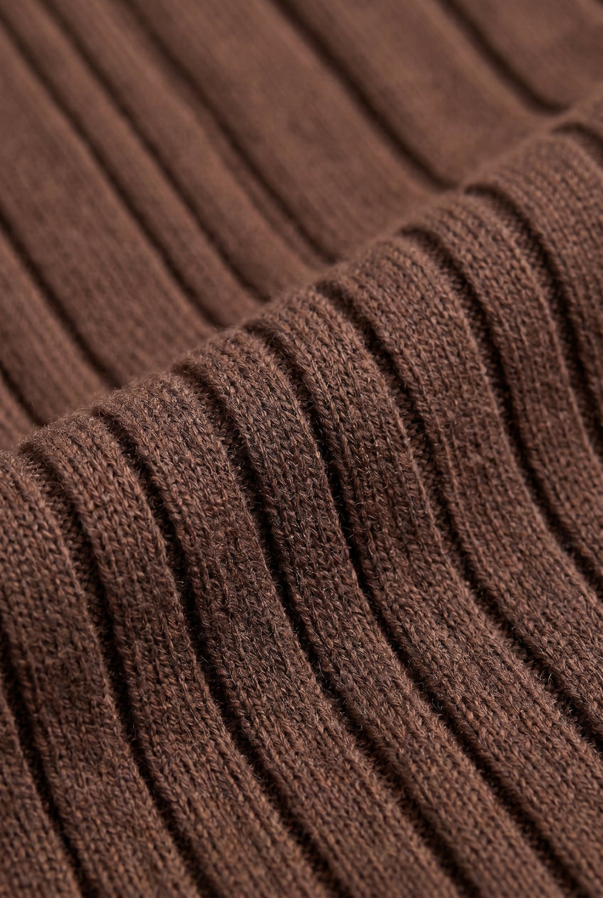 Extrafine Long Sleeve Polo Chocolate