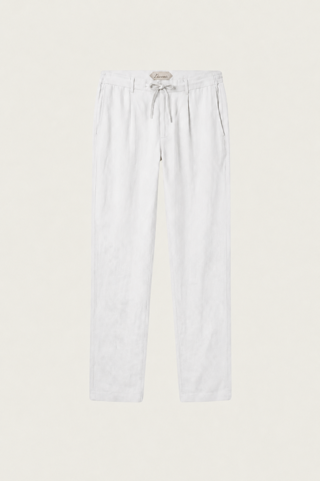 Visconti Linen Trousers - Bianco