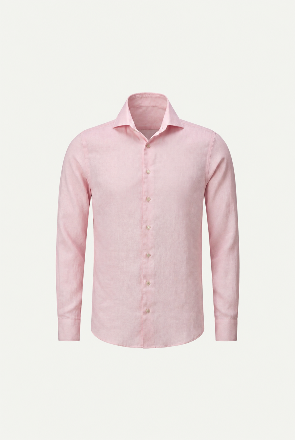 Amalfi Long Sleeve Linen Shirt Pink