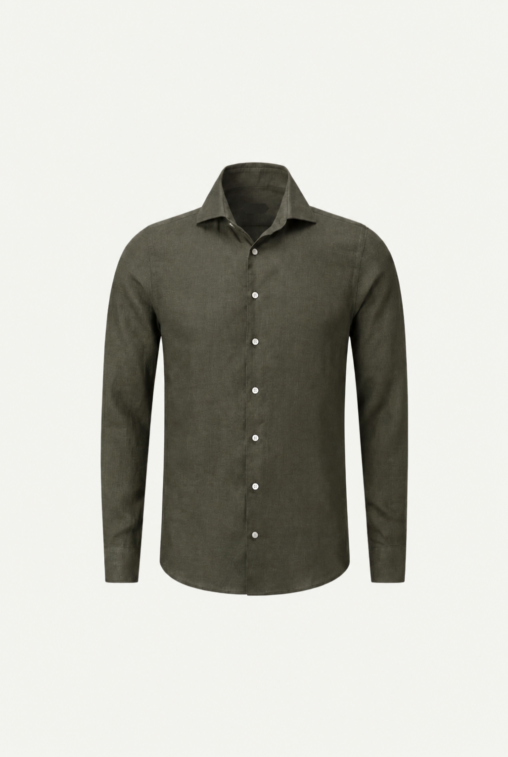Amalfi Long Sleeve Linen Shirt Olive
