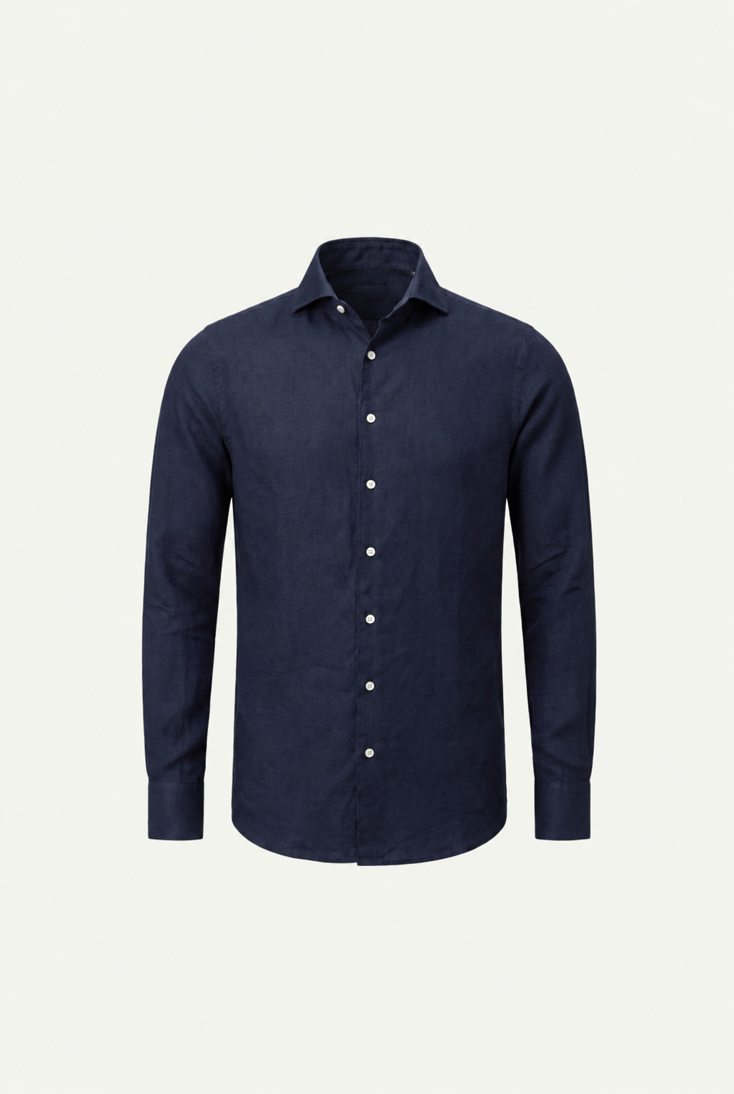 Amalfi Long Sleeve Linen Shirt Navy