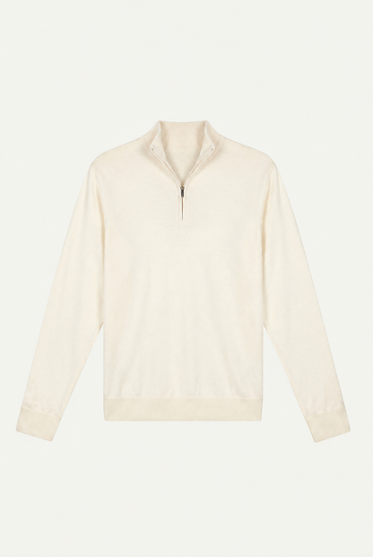 Quarter Zip Cream
