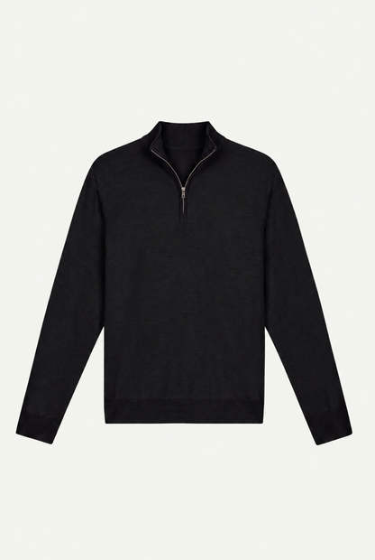 Quarter Zip Black