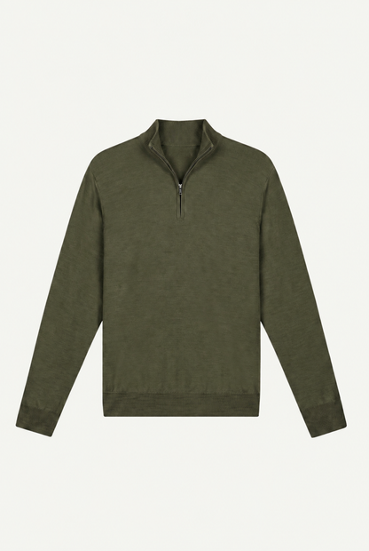 Quarter Zip Olive