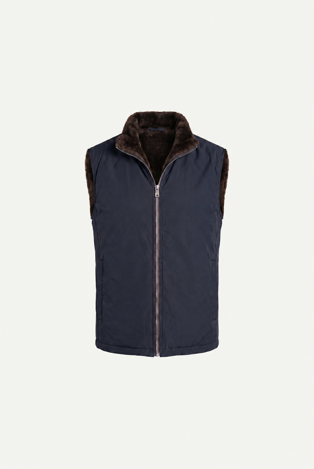 Ziamore Fur Bodywarmer Navy