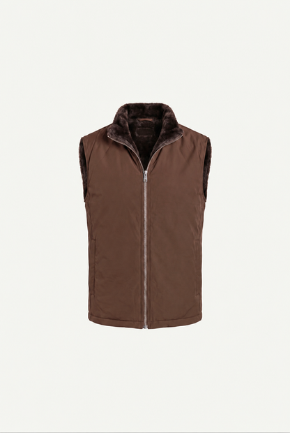 Ziamore Fur Bodywarmer Chocolate
