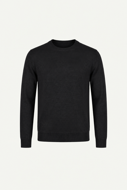 Knitted jumper Black