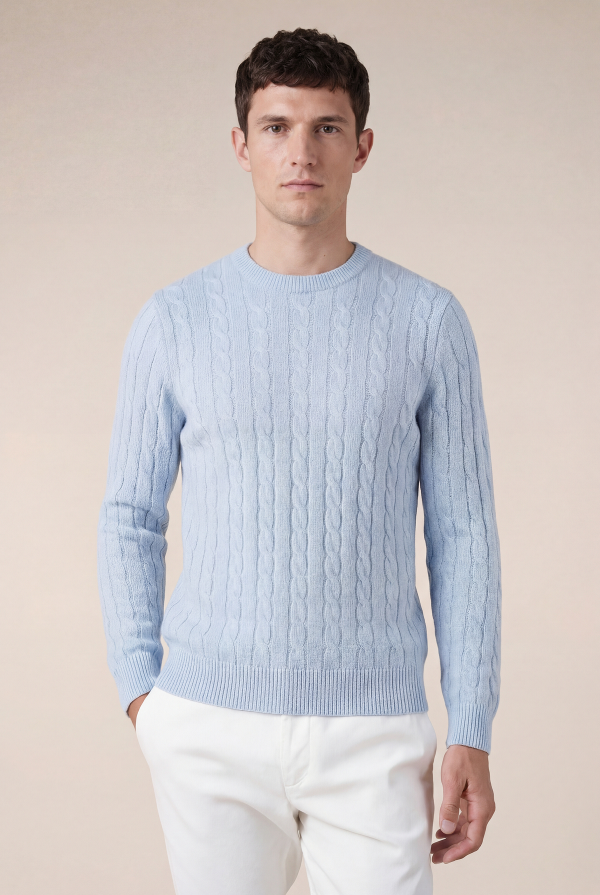 Cashmere Crewneck Baby Blue