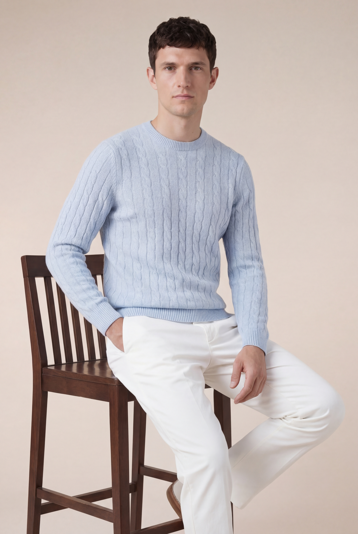 Cashmere Crewneck Baby Blue