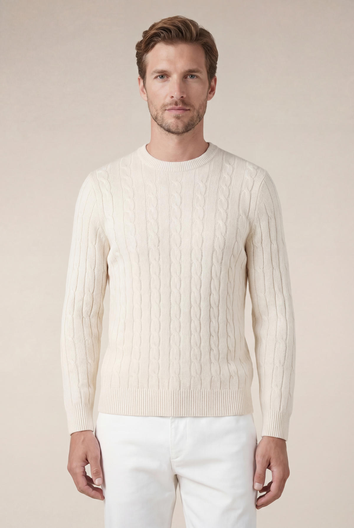 Cashmere Crewneck Beige