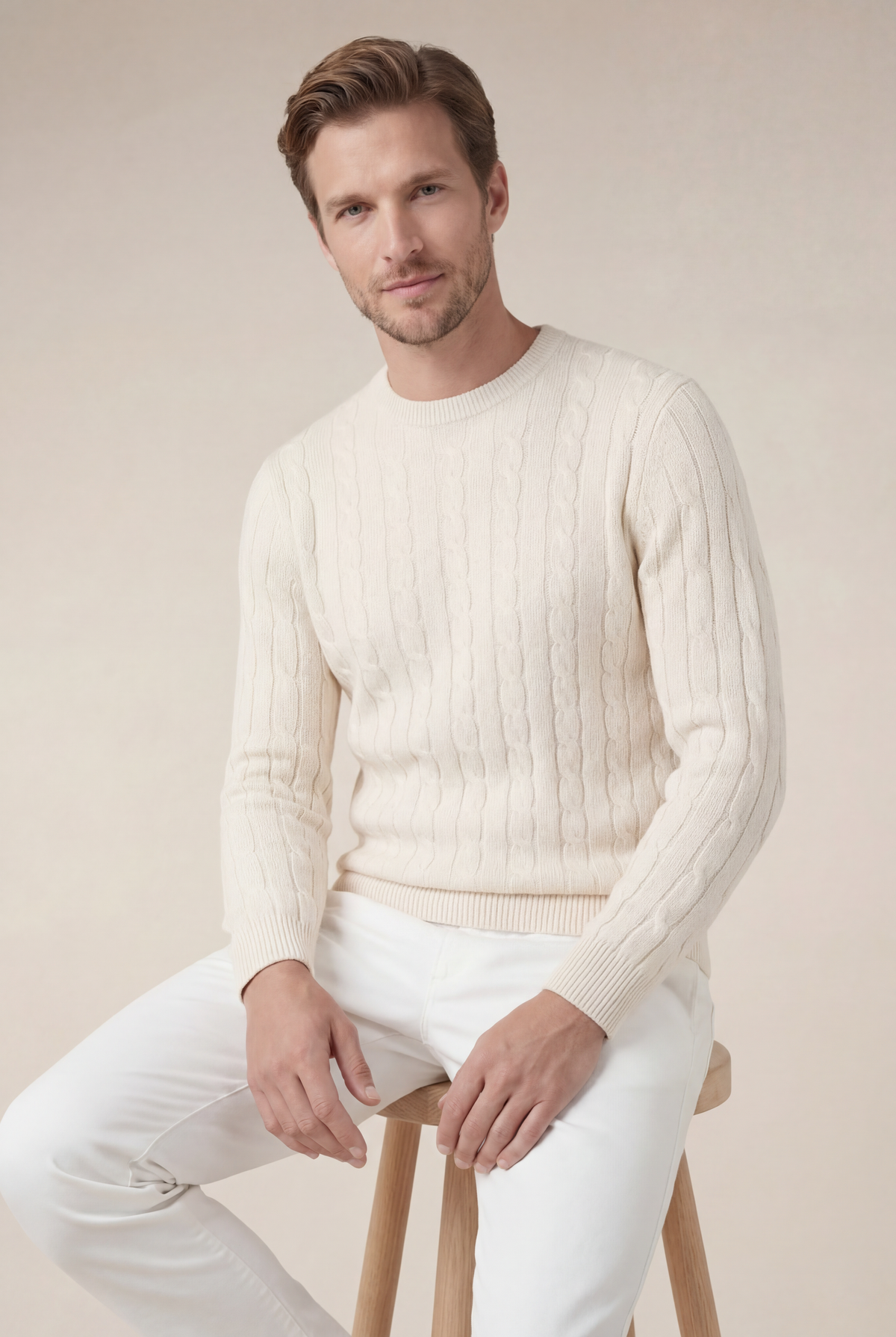 Cashmere Crewneck Beige