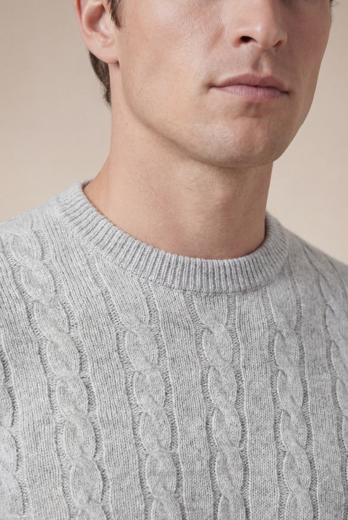 Cashmere Crewneck Light Grey