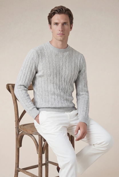 Cashmere Crewneck Light Grey